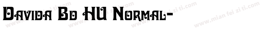 Davida Bd HU Normal字体转换